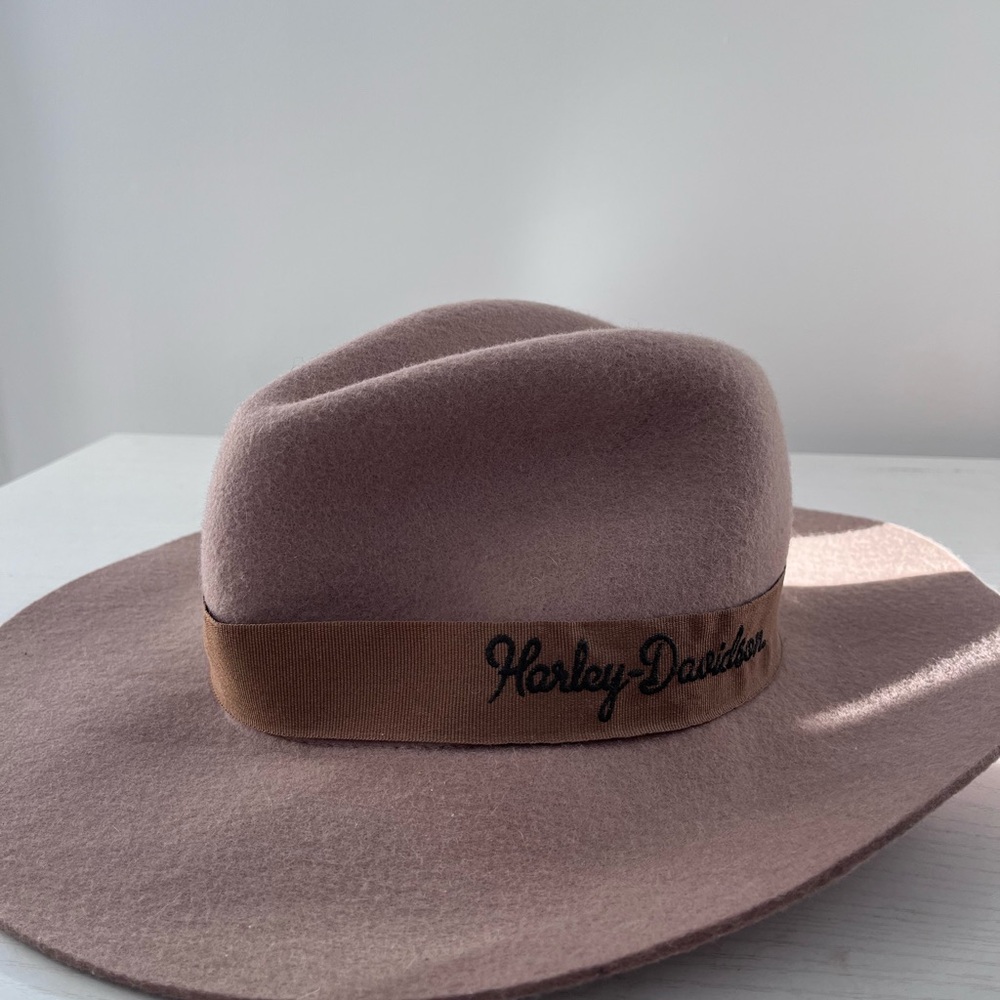 Harley-Davidson Women's Hat in Soft Pink and Brown